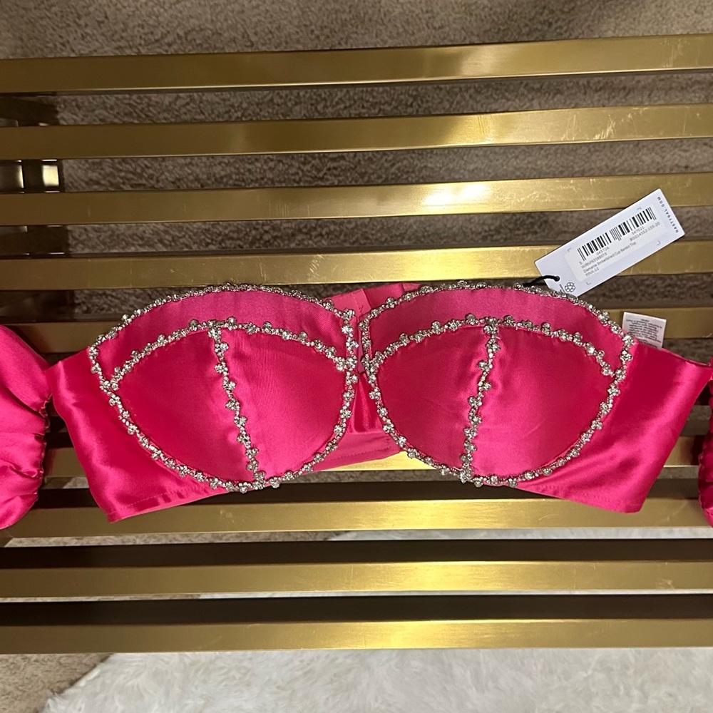 Nasty gal rhinestone cup top